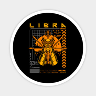Libra Dohko Saint Seiya Futuristic Armor Magnet