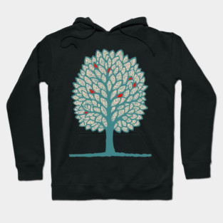 Psychedelic Folk Autumn Tree Hoodie