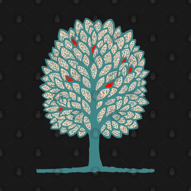 Psychedelic Folk Autumn Tree by TuncGK