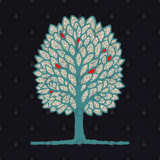 Psychedelic Folk Autumn Tree by TuncGK