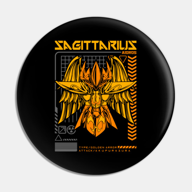 Sagittarius Aiolos Saint Seiya Futuristic Armor Pin by Otaku Vibes