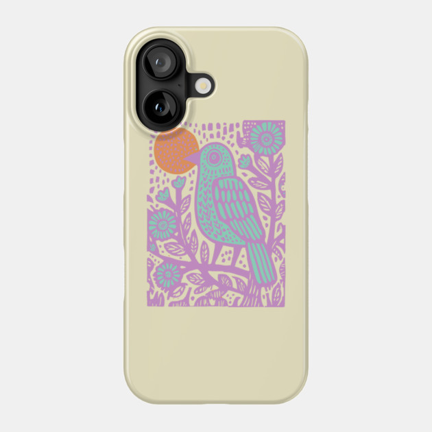 Psychedelic Tribal Bird Phone Case by TuncGK