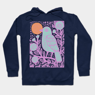 Psychedelic Tribal Bird Hoodie
