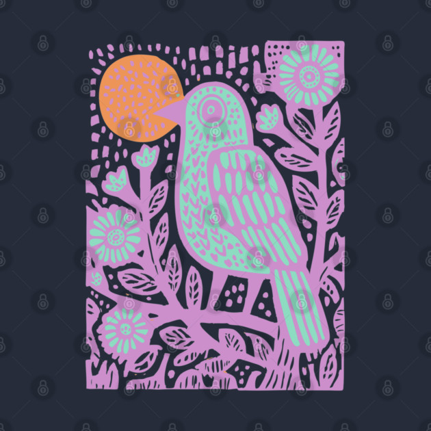 Psychedelic Tribal Bird by TuncGK