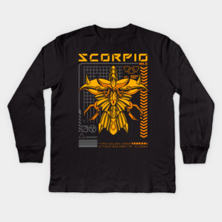 Scorpio Milo Saint Seiya Futuristic Armor Kids Long Sleeve T-Shirt
