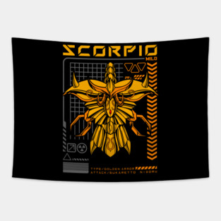 Scorpio Milo Saint Seiya Futuristic Armor Tapestry