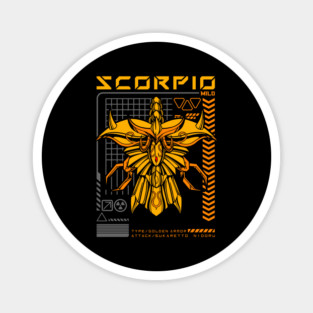 Scorpio Milo Saint Seiya Futuristic Armor Magnet