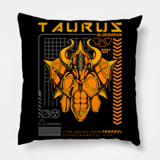 Taurus Aldebaran Saint Seiya Futuristic Armor Pillow