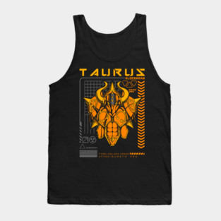 Taurus Aldebaran Saint Seiya Futuristic Armor Tank Top