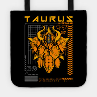 Taurus Aldebaran Saint Seiya Futuristic Armor Tote