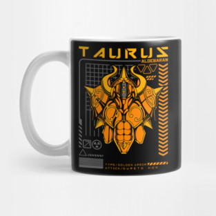 Taurus Aldebaran Saint Seiya Futuristic Armor Mug