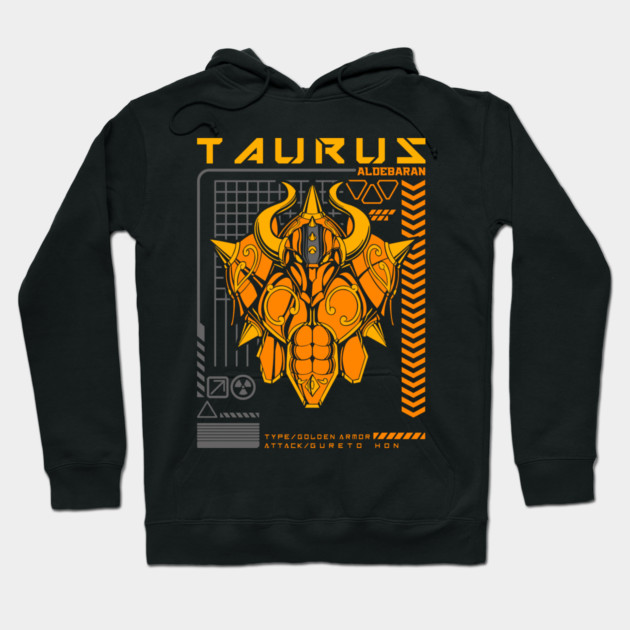 Taurus Aldebaran Saint Seiya Futuristic Armor Hoodie by Otaku Vibes