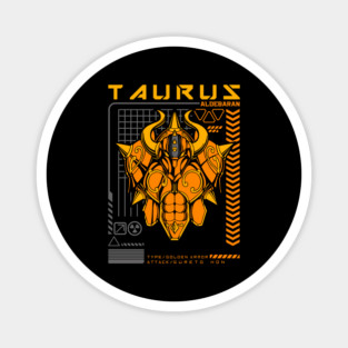 Taurus Aldebaran Saint Seiya Futuristic Armor Magnet