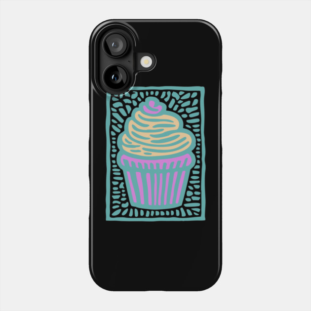 Trippy Psychedelic Cupcake Phone Case by TuncGK
