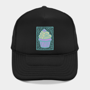 Trippy Psychedelic Cupcake Hat