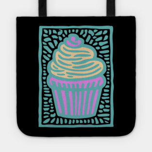 Trippy Psychedelic Cupcake Tote