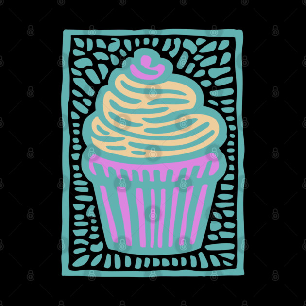 Trippy Psychedelic Cupcake by TuncGK