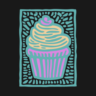 Trippy Psychedelic Cupcake T-Shirt