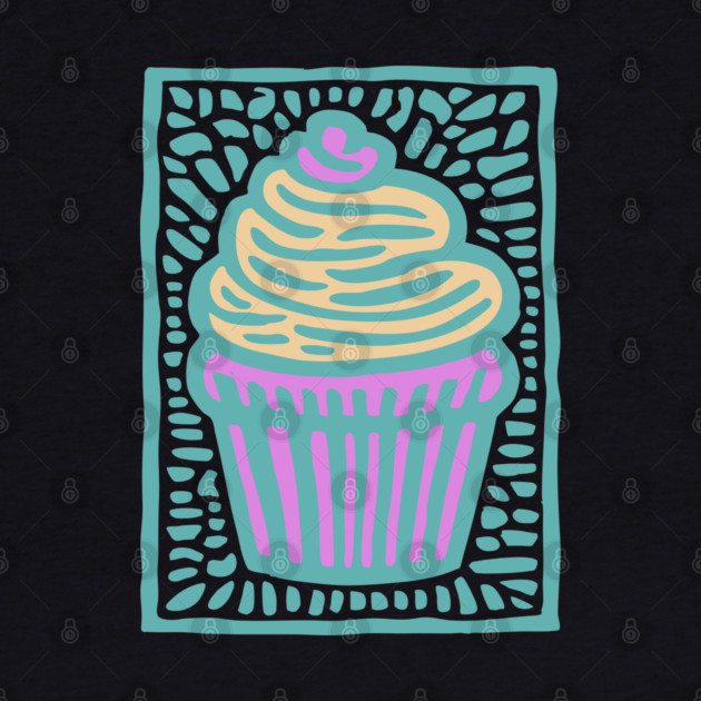 Trippy Psychedelic Cupcake by TuncGK