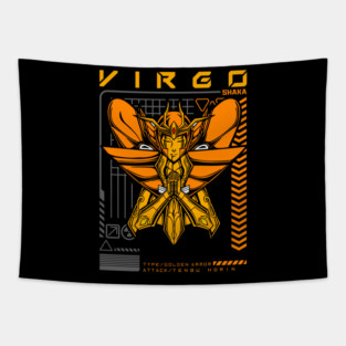 Virgo Shaka Saint Seiya Futuristic Armor Tapestry