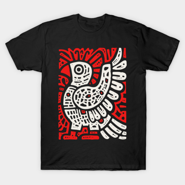 Psychedelic Tribal Eagle T-Shirt by TuncGK