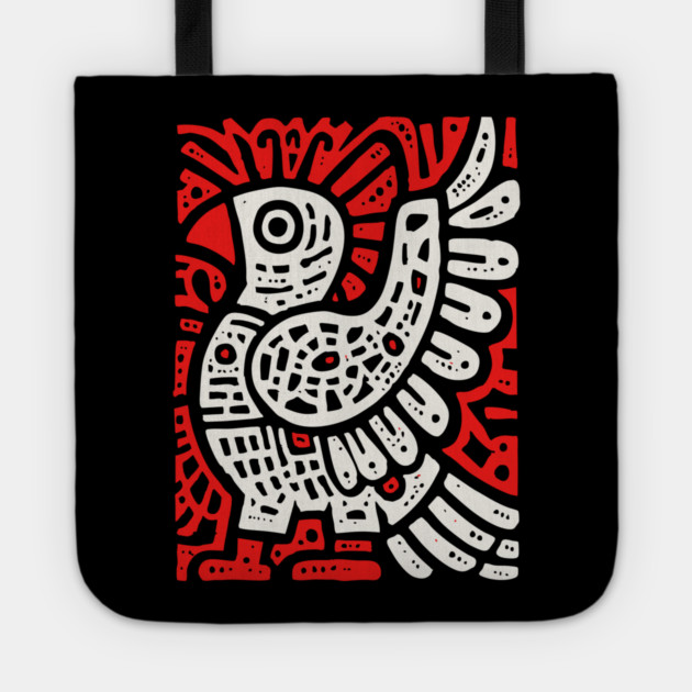 Psychedelic Tribal Eagle Tote by TuncGK