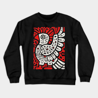 Psychedelic Tribal Eagle Crewneck Sweatshirt