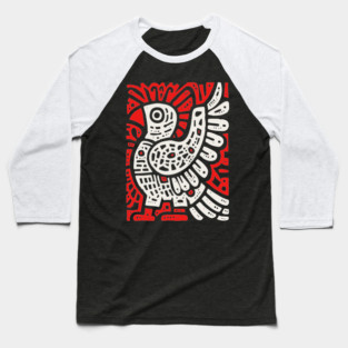Psychedelic Tribal Eagle Baseball T-Shirt