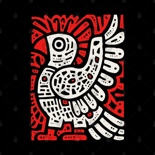 Psychedelic Tribal Eagle by TuncGK