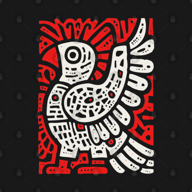 Psychedelic Tribal Eagle by TuncGK