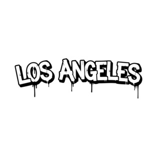 LA Graffiti Spray Paint Street Urban West Coast Vibes T-Shirt