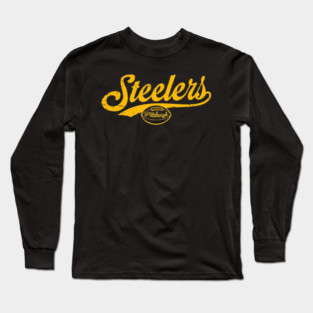 Retro Steelers Long Sleeve T-Shirt