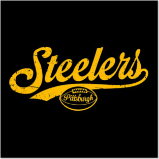 Retro Steelers Posters and Art