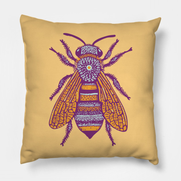 Psychedelic Tribal Fly Pillow by TuncGK