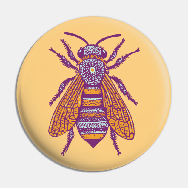 Psychedelic Tribal Fly Pin by TuncGK