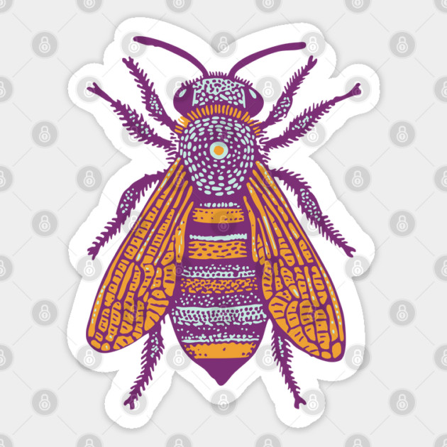 Psychedelic Tribal Fly Sticker by TuncGK