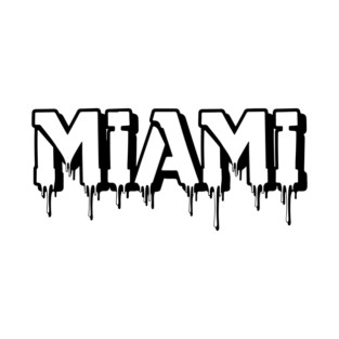 3d Miami Spray Paint Graffiti Street Art Vibes T-Shirt
