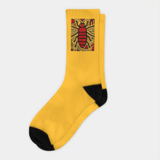 Tribal Psychedelic Insect Socks