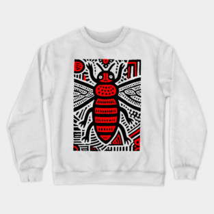 Tribal Psychedelic Insect Crewneck Sweatshirt