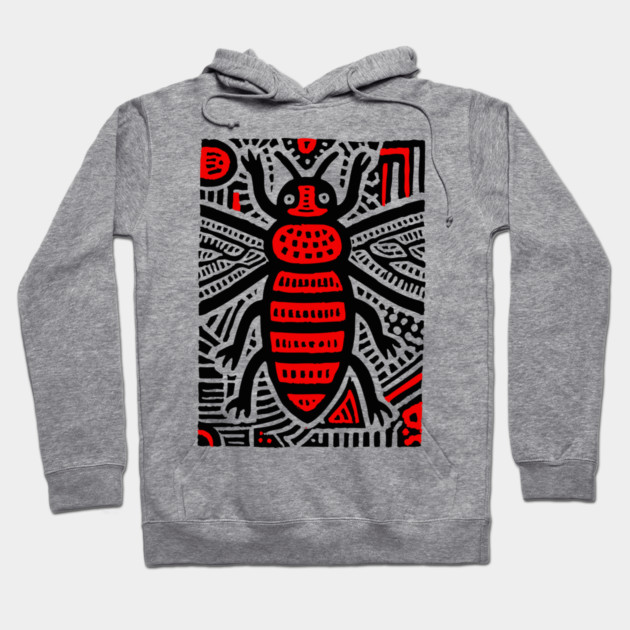 Tribal Psychedelic Insect Hoodie by TuncGK