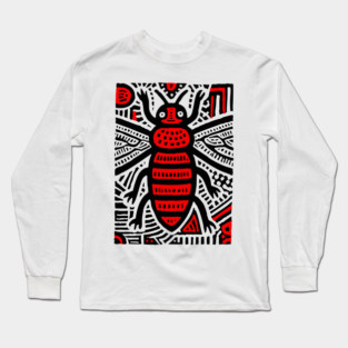 Tribal Psychedelic Insect Long Sleeve T-Shirt