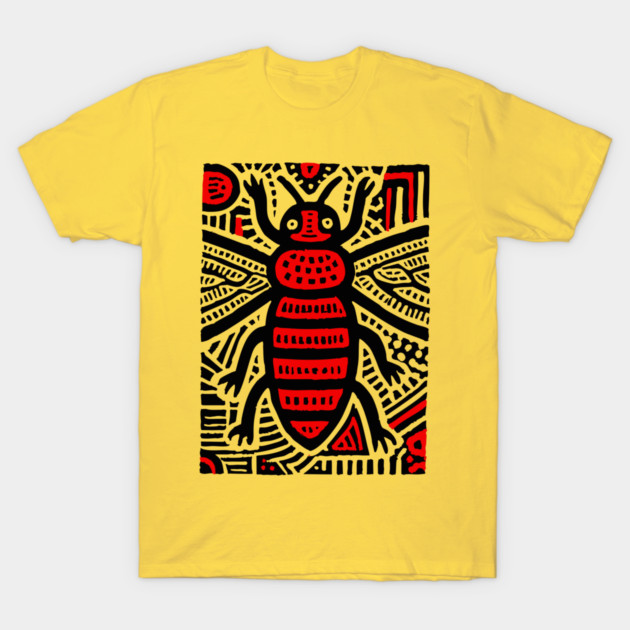 Tribal Psychedelic Insect T-Shirt by TuncGK