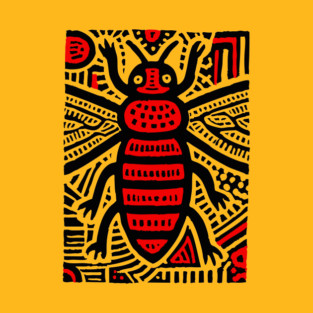 Tribal Psychedelic Insect T-Shirt