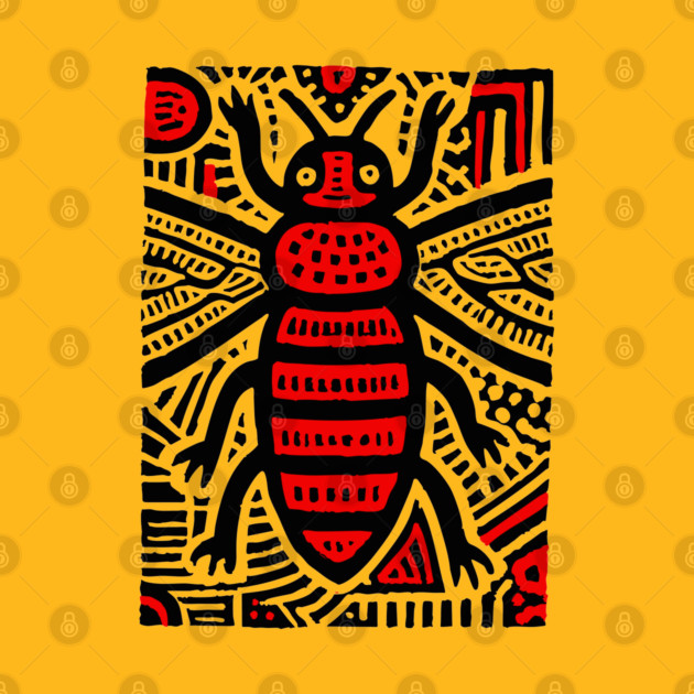 Tribal Psychedelic Insect by TuncGK