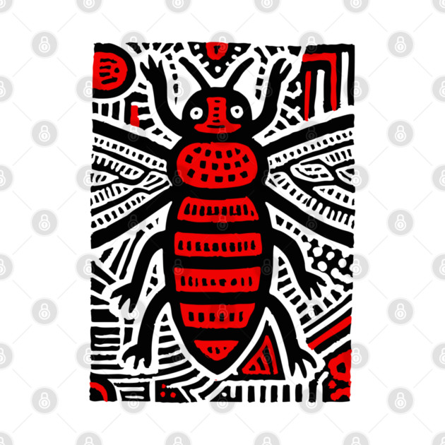 Tribal Psychedelic Insect by TuncGK