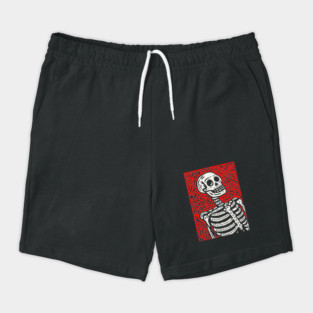 Psychedelic Tribal Skeleton Shorts