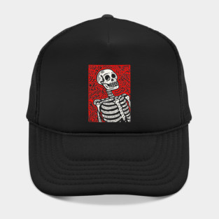 Psychedelic Tribal Skeleton Hat