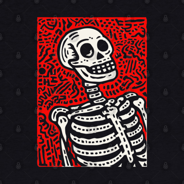 Psychedelic Tribal Skeleton by TuncGK