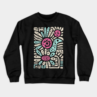 Psychedelic Folk Spring Crewneck Sweatshirt