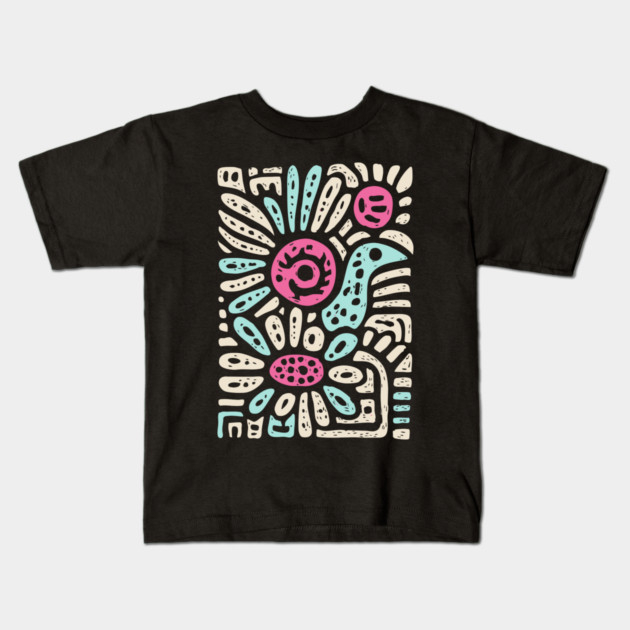 Psychedelic Folk Spring Kids T-Shirt by TuncGK